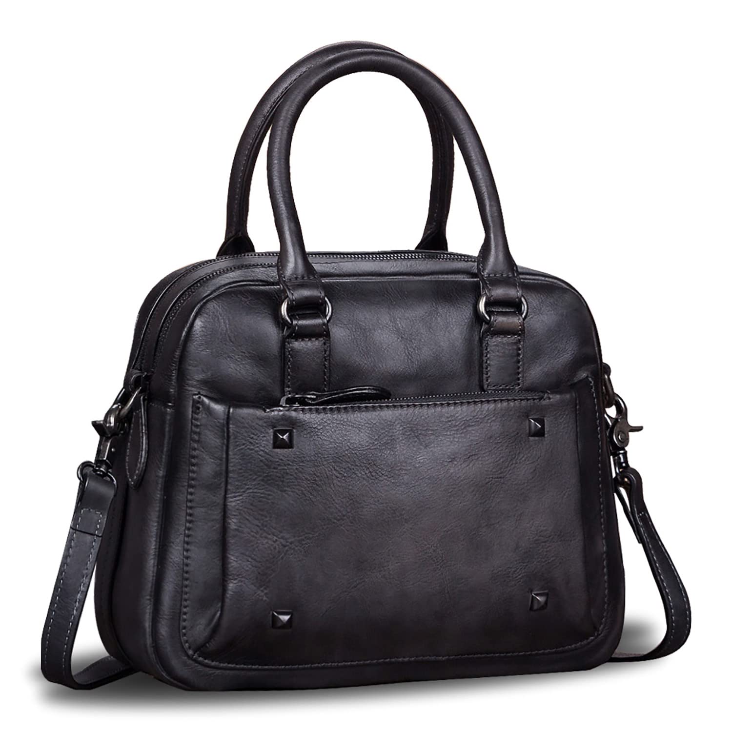Genuine Leather Satchels for Women - Vintage Handmade Top Handle Crossbody Shoulder Bag Purse | Perfect for Work, Travel & Everyday Use