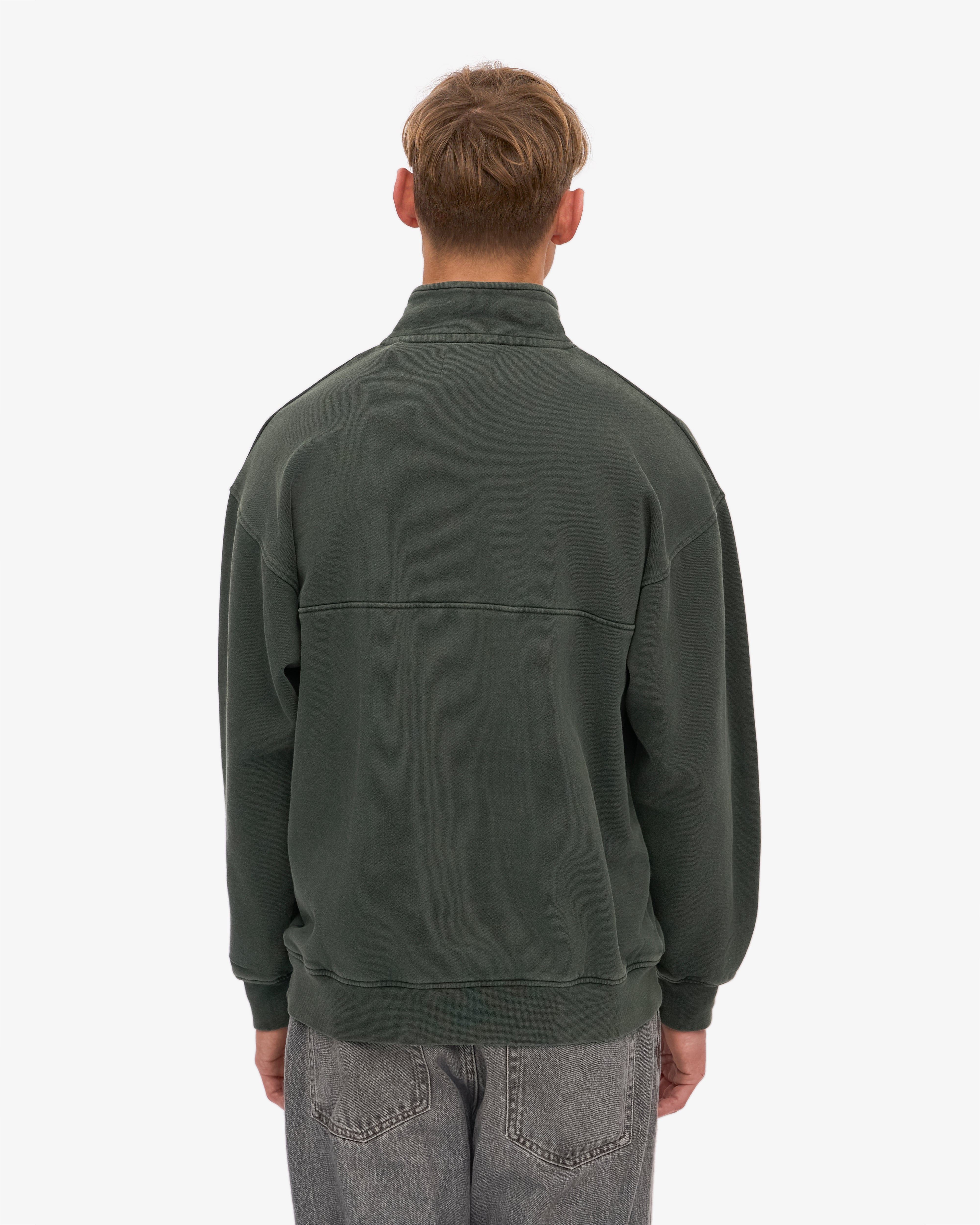 Organic Quarter Zip Sweater for Men - Soft & Comfortable Midnight Forest Pullover - Perfect for Casual Wear, Outdoor Activities & Layering in Cool Weather