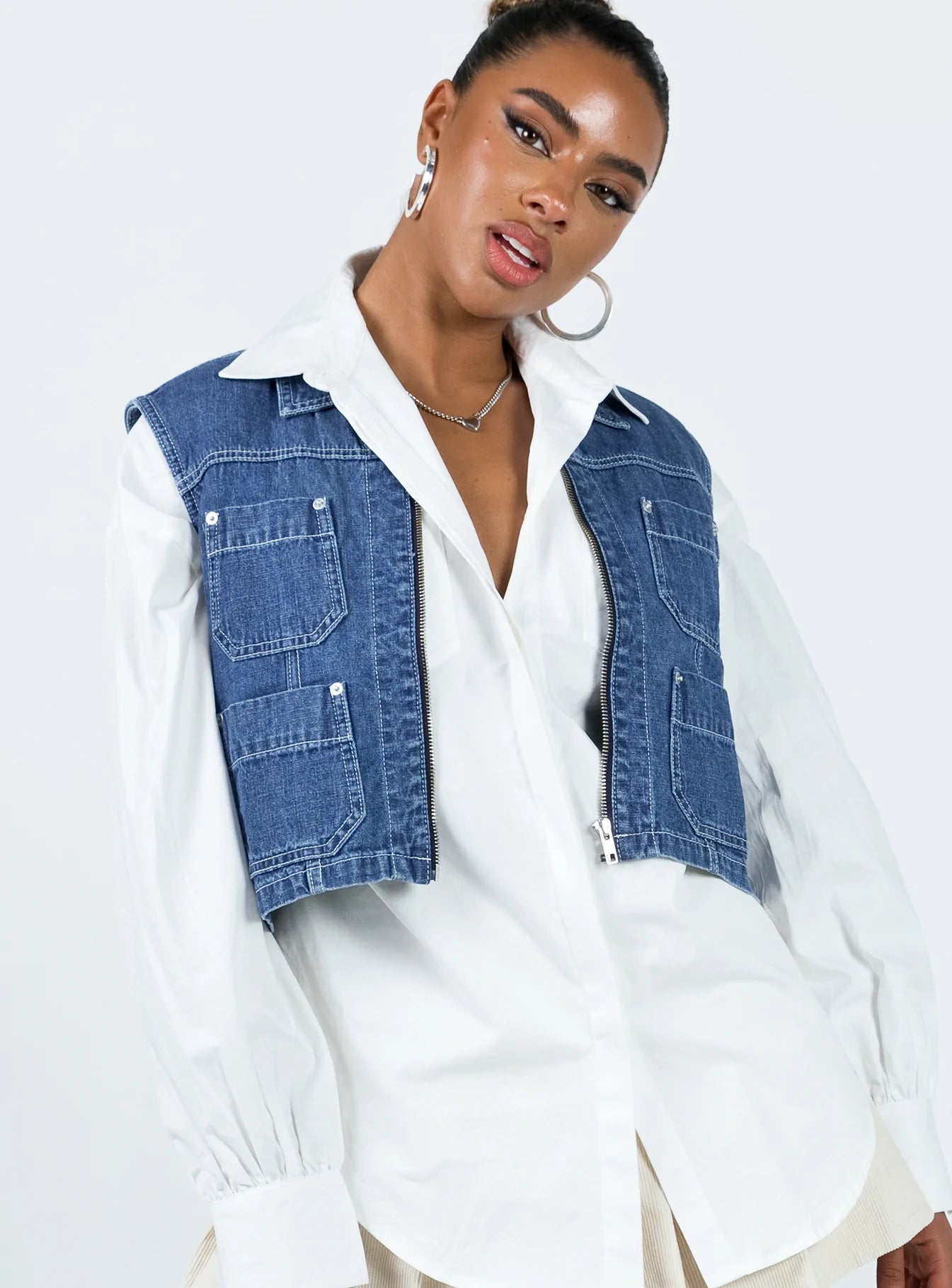 Men's Admiral Denim Vest - Classic Distressed Denim Jacket for Casual Wear | Perfect for Outdoor Adventures, Music Festivals & Street Style