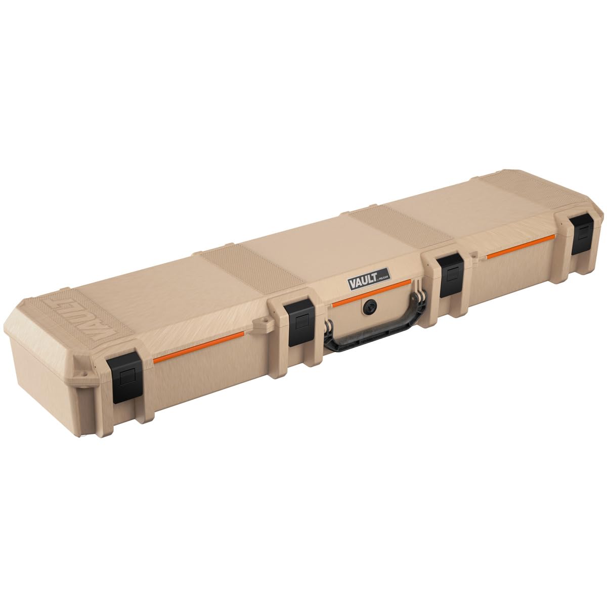 Pelican V770 Vault Single Scoped Rifle Hard Case - Waterproof Protective Storage for Firearms, Optics, Tripod, Electronics & Musical Instruments | Perfect for Hunting, Shooting Range & Travel | Tan