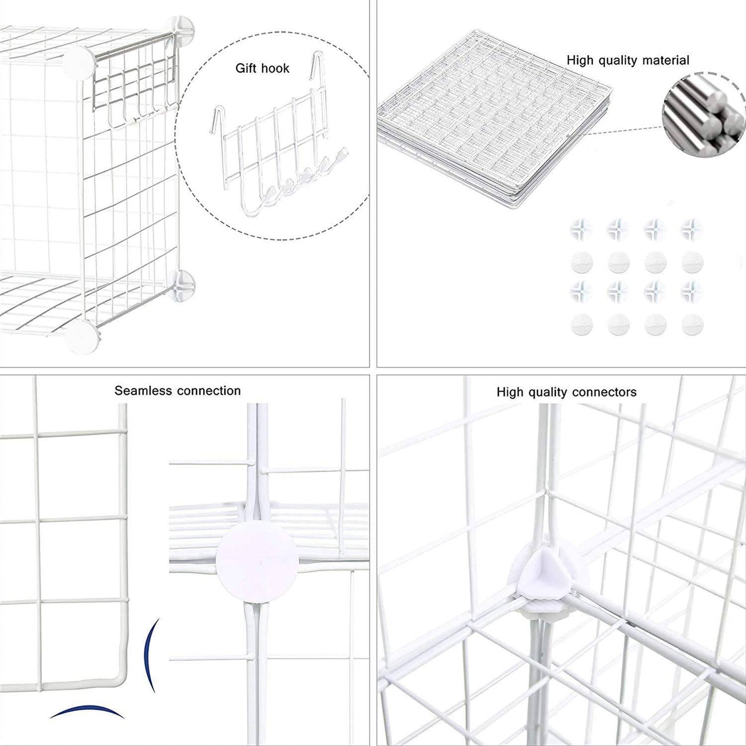 C&AHOME 12-Cube Wire Storage Organizer - 36.6