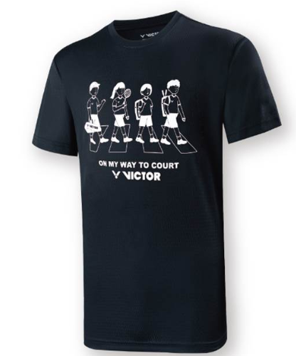 Victor T 15011C Kids T-Shirt - Soft Cotton Short Sleeve Tee for Boys & Girls [Black] - Perfect for School, Playdates & Everyday Wear