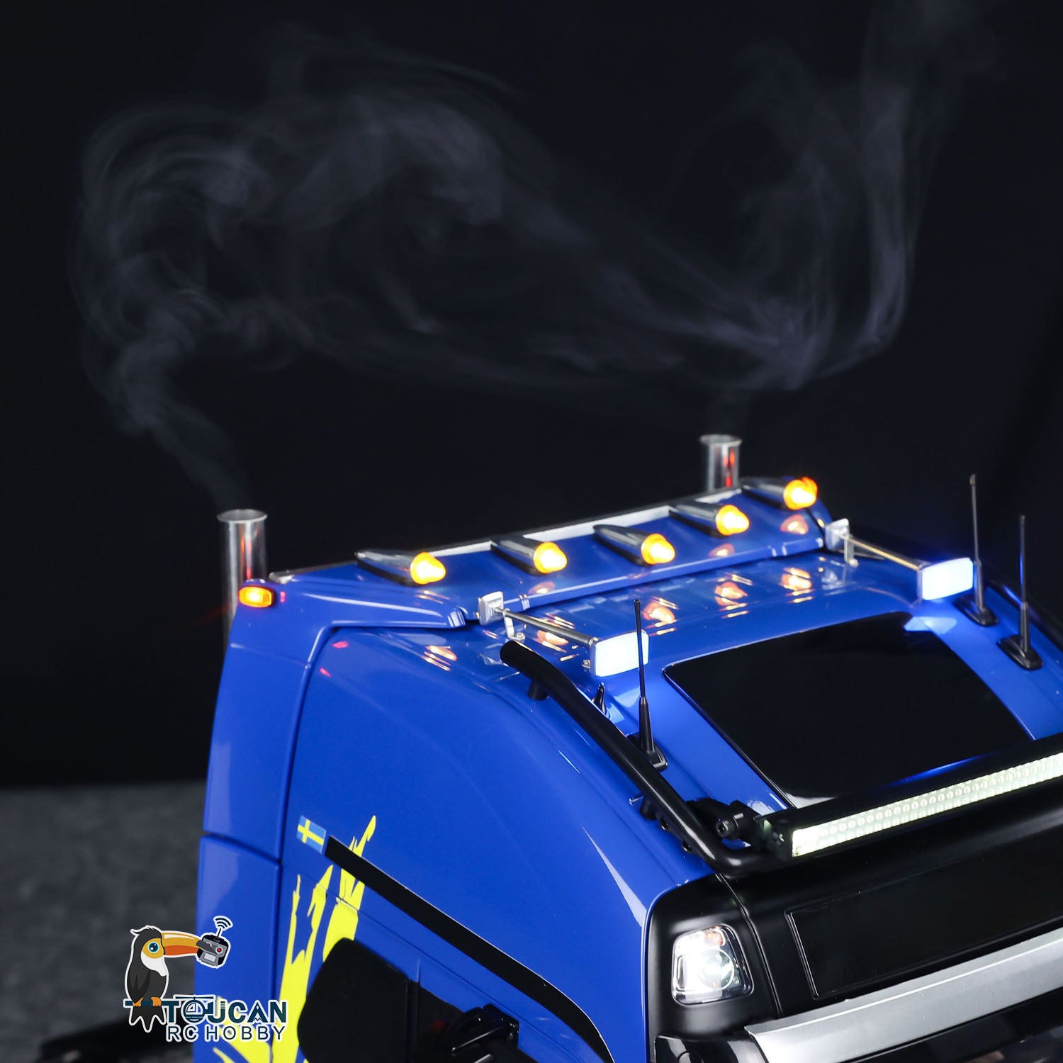 TAMIYA 1/14 Scale RC Tractor Truck - 4X2 Remote Control Construction Vehicle with 3-Speed Transmission, Smoking Unit & ST8 Radio (RTR 56375 FH16 XL750) - Perfect for RC Hobbyists, Construction Simulation & Off-Road Play