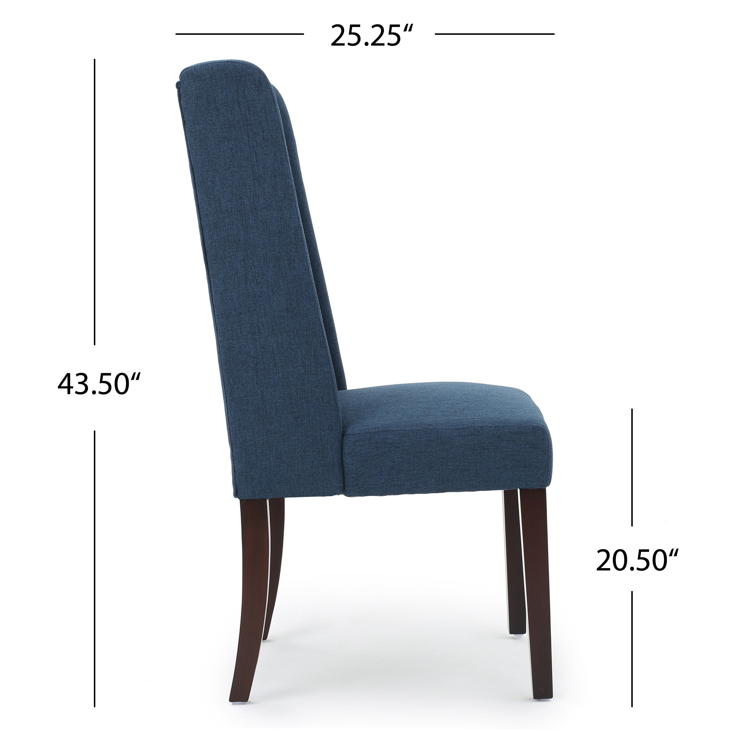 Modern Dining Chairs Set of 2 - Comfortable Kitchen & Dining Room Chairs with Sturdy Metal Legs - Perfect for Home, Restaurant, or Office Use