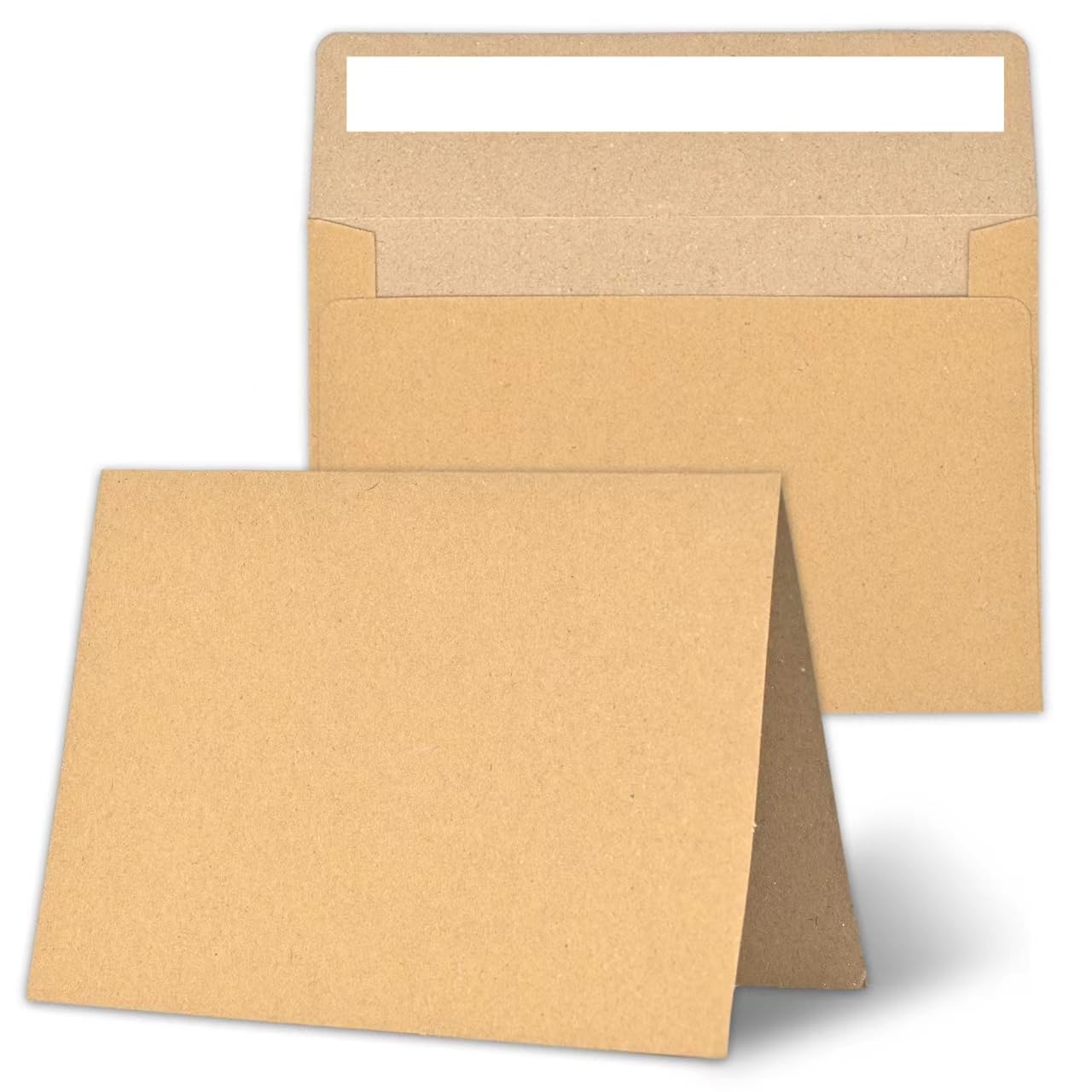 Premium Brown A4 Blank Cards & Envelopes Set - 4x6 Self-Seal Thank You Greeting Cards (30 Pack) for DIY Crafts, Wedding Invitations, Birthday Cards & Business Stationery