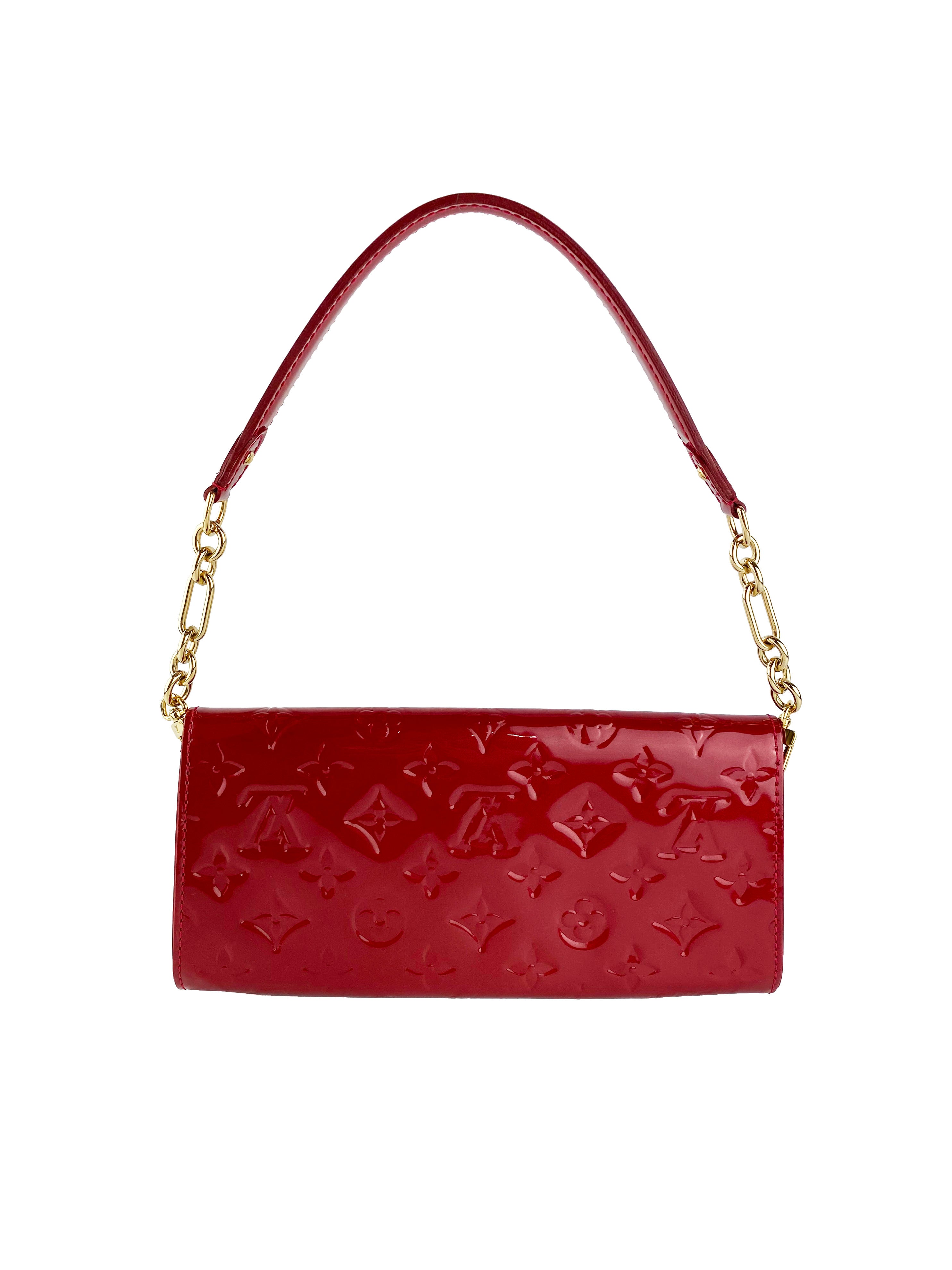 Authentic Louis Vuitton Sunset Blvd Bag in Red Vernis Leather - Luxury Designer Handbag for Women, Perfect for Parties, Date Nights & Special Occasions