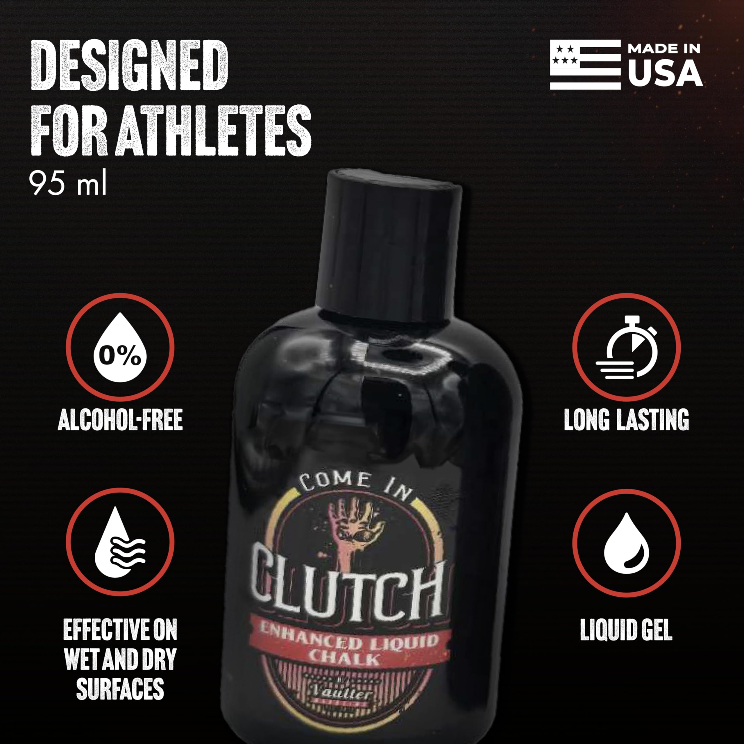 STYK Vaulter Magazine - Premium Liquid Chalk for Weightlifting, Gymnastics & Rock Climbing | No Mess Grip Enhancer for CrossFit, Bodybuilding & Pole Vault | Ideal for Gym, Home Workouts & Outdoor Training