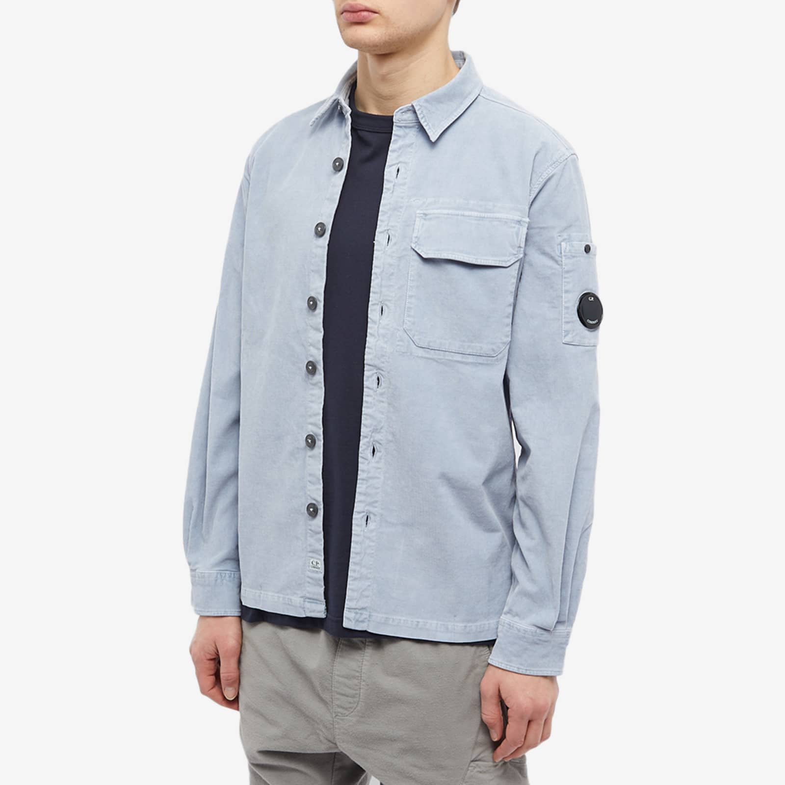 CP Company Cord Lens Overshirt - Lightweight Water-Resistant Jacket for Men | Urban Streetwear & Outdoor Adventures