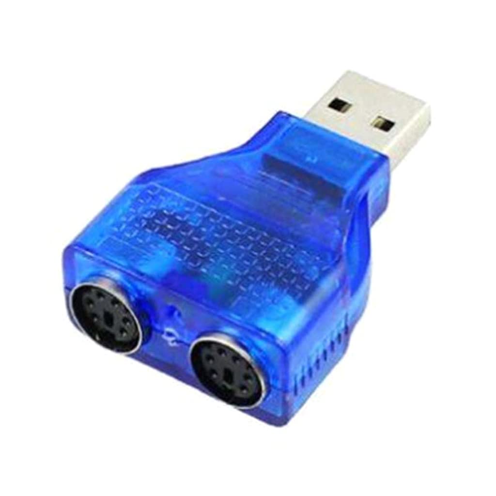 USB Male to Female Adapter Converter for PC Keyboard & Mouse - USB to PS/2 Port Adapter for Office, Gaming, and Home Use