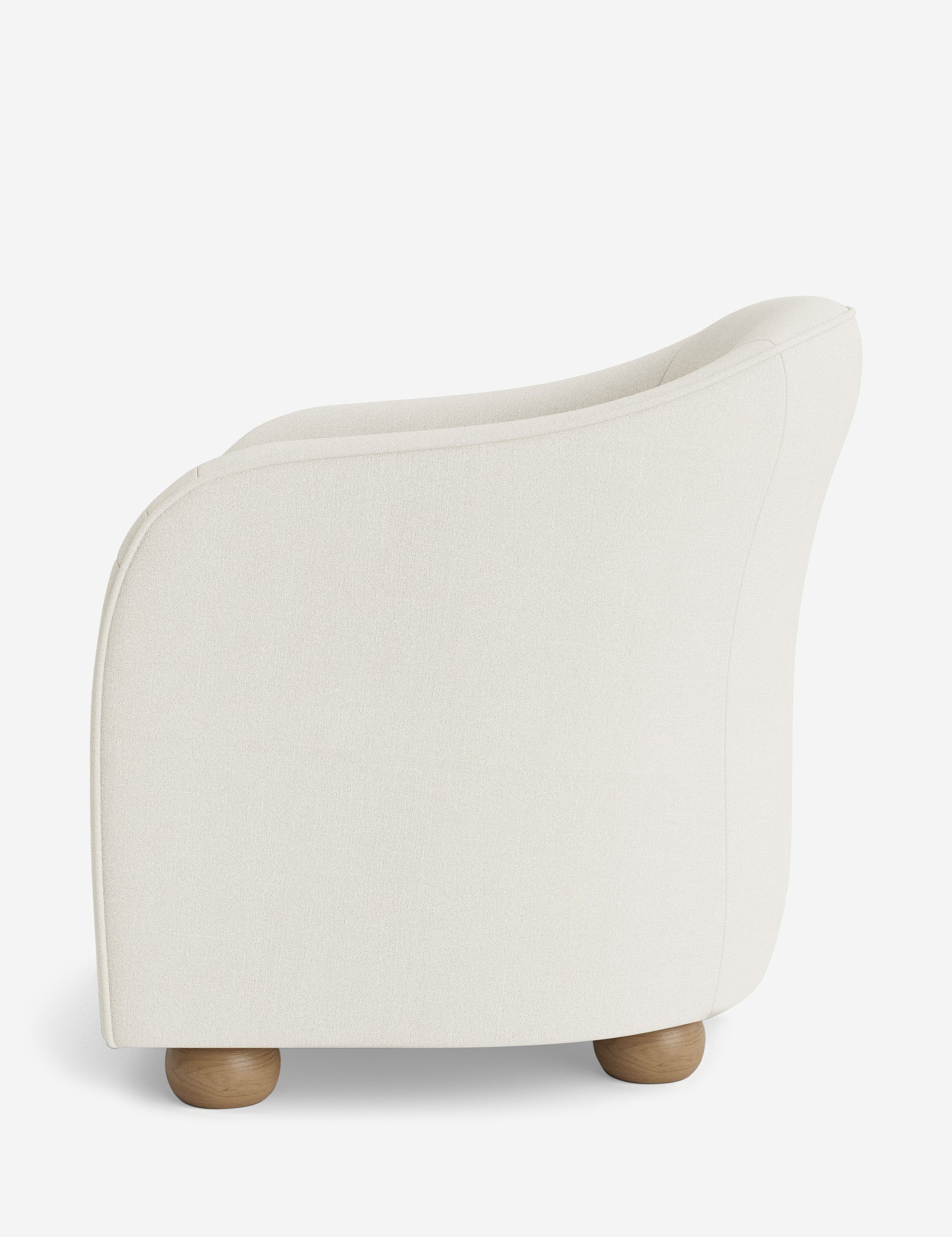 Faro Accent Chair by DISC Interiors - Modern Mid-Century Lounge Chair with Wooden Legs - Perfect for Living Room, Bedroom or Office Decor