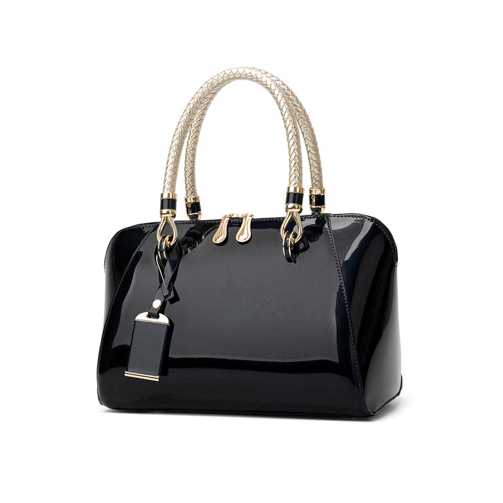 Stylish NICOLE & DORIS Women's Designer Handbags - Patent Leather Top Handle, Shoulder & Crossbody Bags for Work, Evening & Special Occasions | Elegant Clutches & Evening Purses