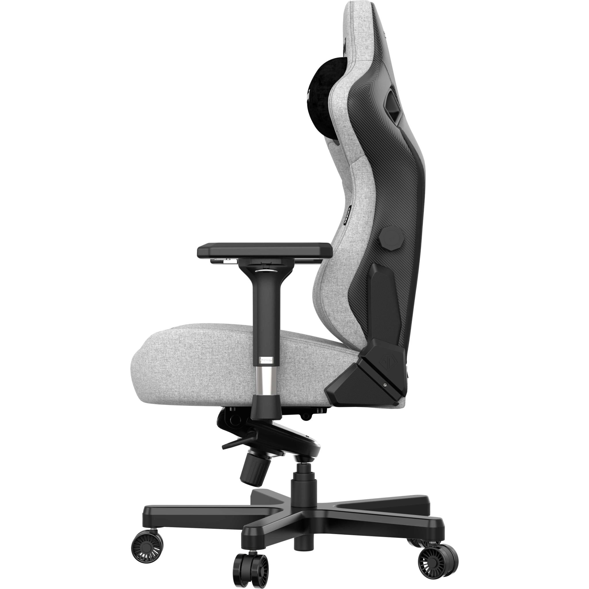 Anda Seat Kaiser 3 Series XL Premium Ergonomic Gaming Chair - Grey Fabric for PC, Console & Office Use - Comfortable Computer Chair for Long Gaming Sessions & Work