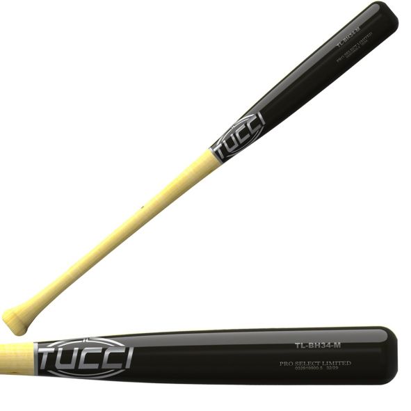 Tucci Pro Select Limited Harper Maple Baseball Bat TL BH34 - Professional Wood Bat for Baseball Players, Perfect for Training and Games