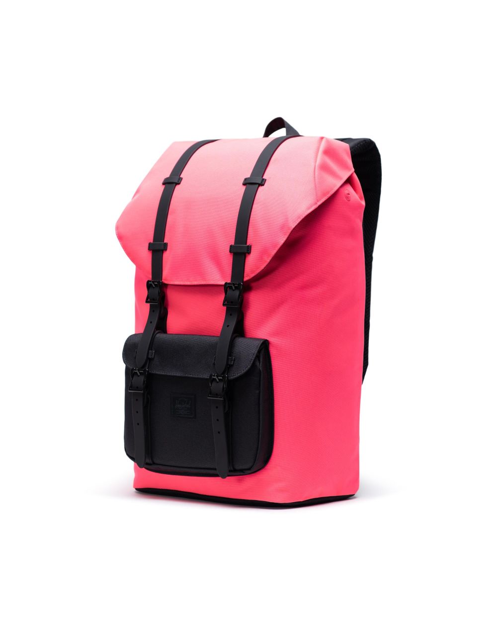 Herschel Supply Co. Little America Backpack - Neon Pink & Black | Stylish Laptop Backpack for School, College & Travel | Water-Resistant Daypack for Men & Women