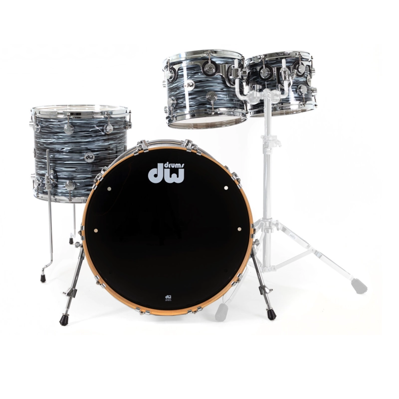 DW Collector's Maple 333 Drum Set - Black Oyster Finish | Professional Drum Kit for Live Performances & Studio Recording
