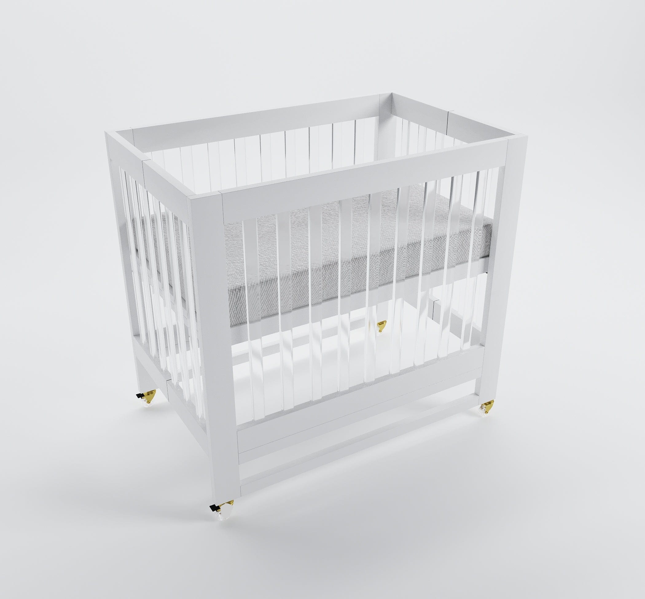 Melo Caress Portable Crib - Lightweight Travel Baby Crib for Newborns & Toddlers | Foldable Compact Design for Home, Nursery & On-The-Go Use