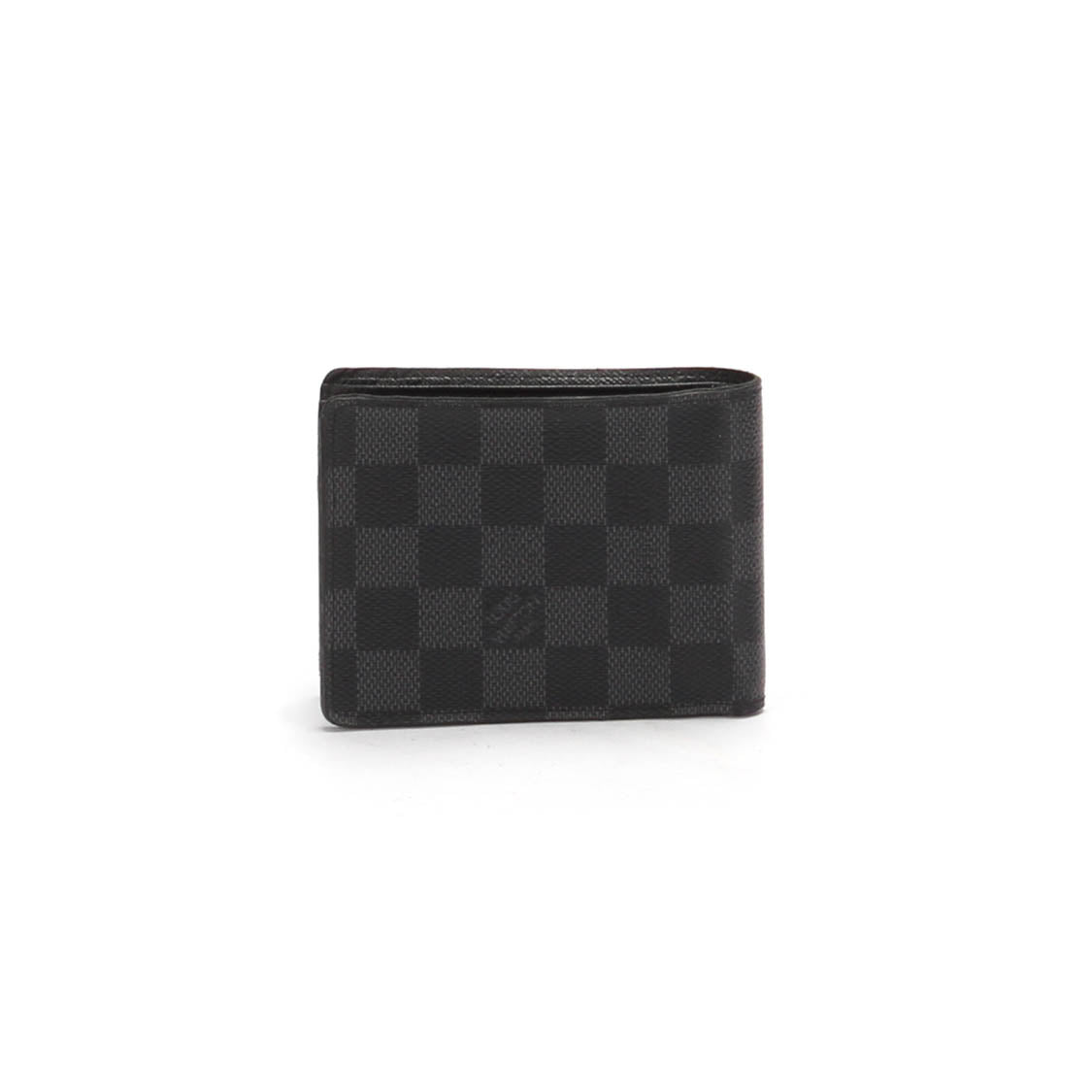 2009 Damier Graphite Pattern Genuine Leather Wallet for Men - Slim RFID Blocking Bifold Credit Card Holder - Perfect for Business, Travel & Everyday Use