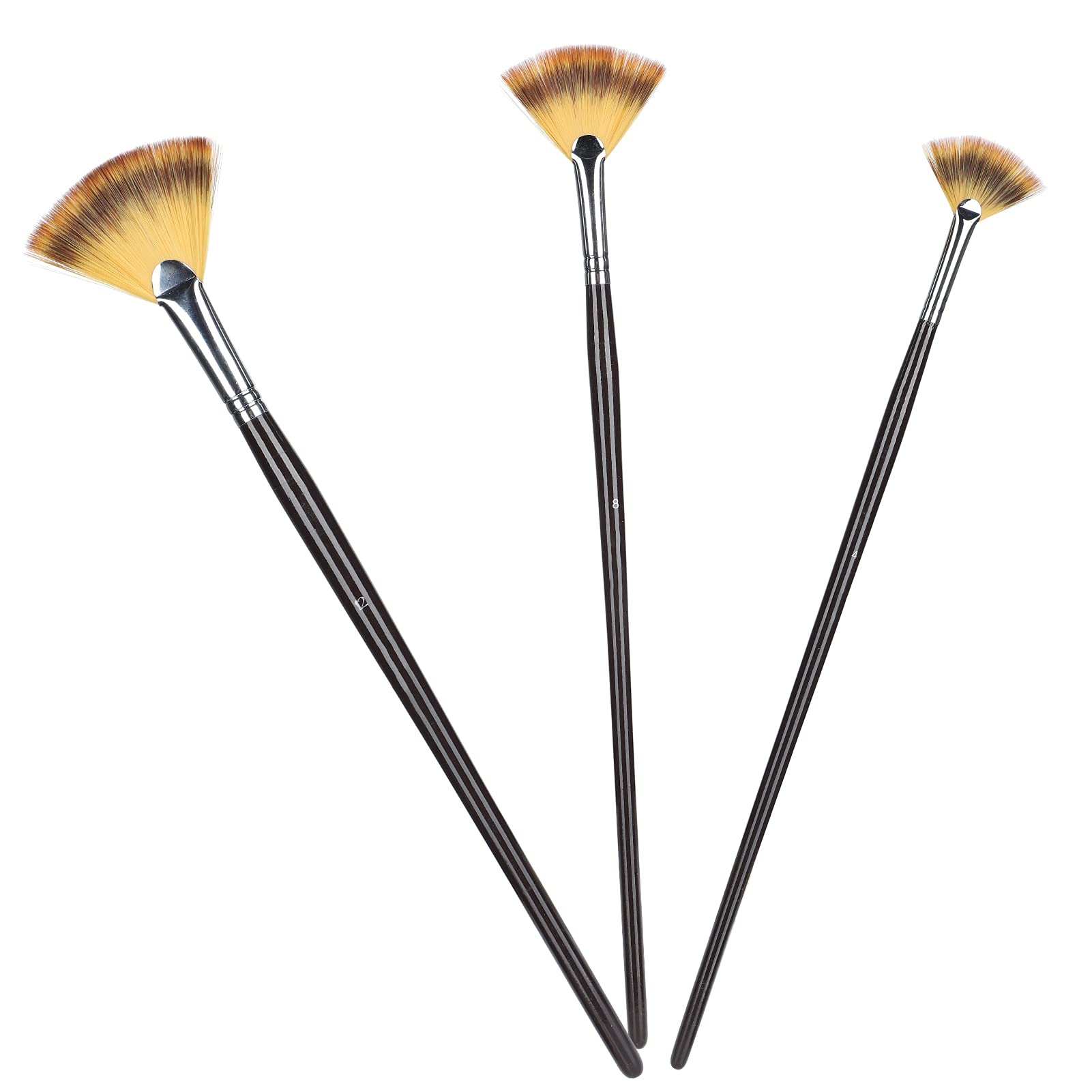 Premium Watercolor Paint Brush Set - Artist Fan Paint Brushes with Wooden Handle for Watercolor Painting, Acrylic Art & Calligraphy - Perfect for Professional Artists, Beginners & DIY Craft Projects