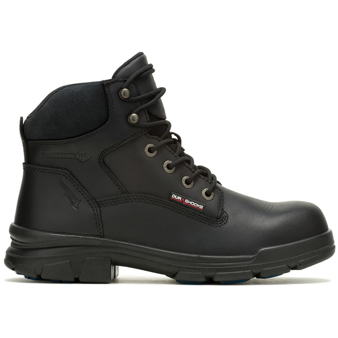 DuraShocks® SR Icon 6 Soft Toe Work Boots for Men - Black Safety Shoes for Construction, Warehouse & Outdoor Work