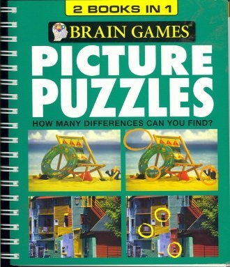 Brain Games: Picture Puzzles - 2 Books in 1 by Holli Fort | Fun Mental Exercises for Adults & Seniors | Perfect for Travel, Family Game Nights & Cognitive Training