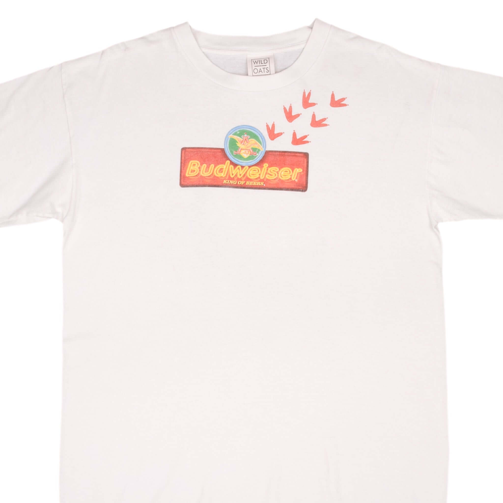 Vintage 1997 Budweiser Chameleons Graphic Tee Shirt - XL Size, Made in USA - Perfect for Casual Wear, Retro Fashion & Beer Lovers