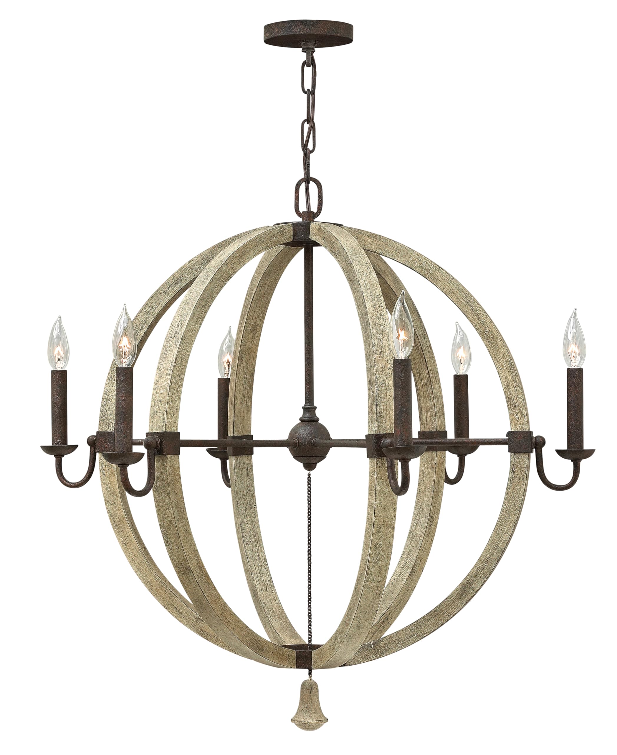 Fredrick Ramond FR40566IRR 6-Light Crystal Chandelier - Elegant Dining Room Lighting Fixture for Home Decor