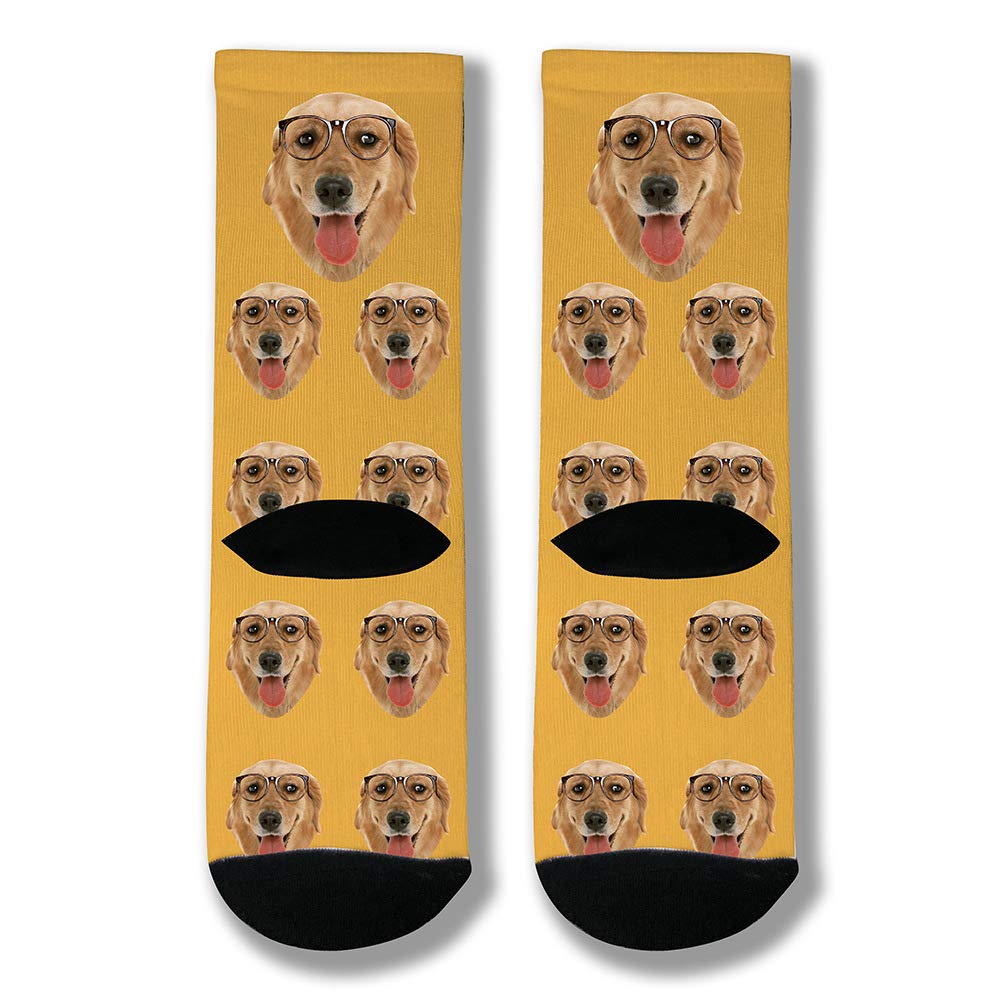 Custom Personalized Photo Socks - Print Your Face on Socks - Unique Gift for Birthdays, Anniversaries & Special Occasions - Great for Couples, Families & Pet Lovers
