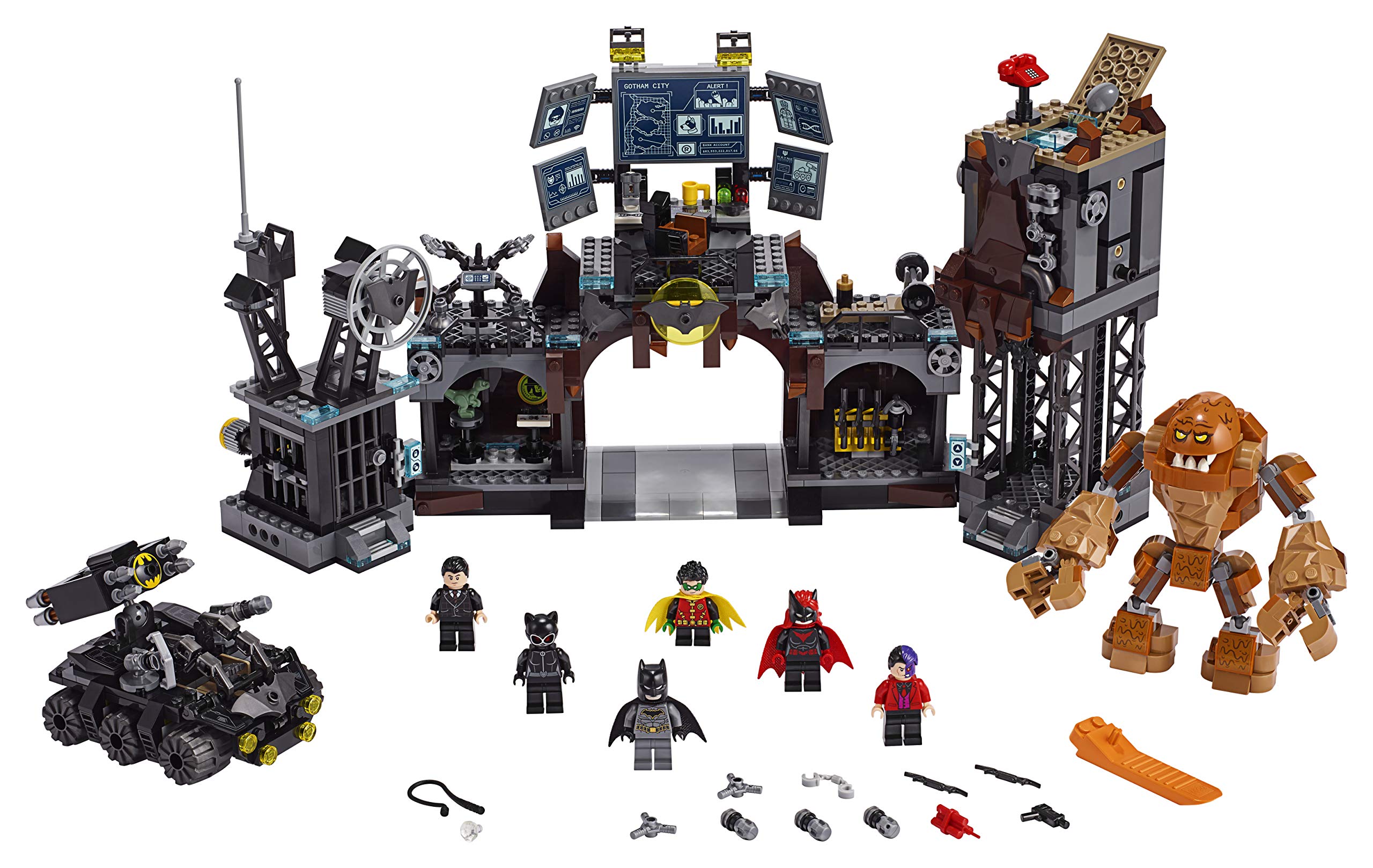 LEGO® DC Comics Super Heroes™ Batcave Clayface Invasion Building Toy Set for Kids Ages 8+ (1038 Pieces) - Perfect for Superhero Play, Collecting & Creative Construction