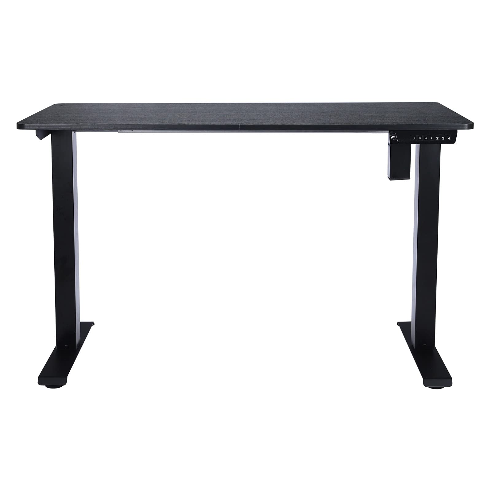 Vintage Wood Electric Standing Desk with Drawers - Height Adjustable Home Office Computer Desk with Shelf for Work & Study | Perfect for Small Spaces & Remote Work