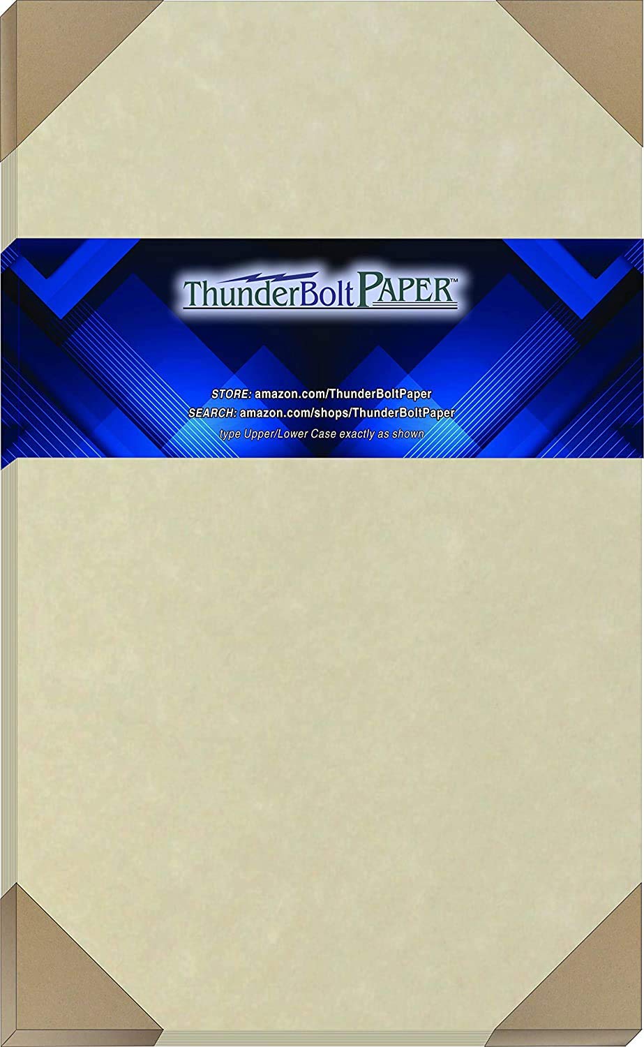 250 Sheets Natural Parchment Paper 65lb Cover Cardstock - 8.5x14 Inches Legal Size, Printable Old Parchment Look for Menus, Invitations & Scrapbooking - Premium Colored Paper Sheets for DIY Crafts, Wedding Stationery & Home Decor