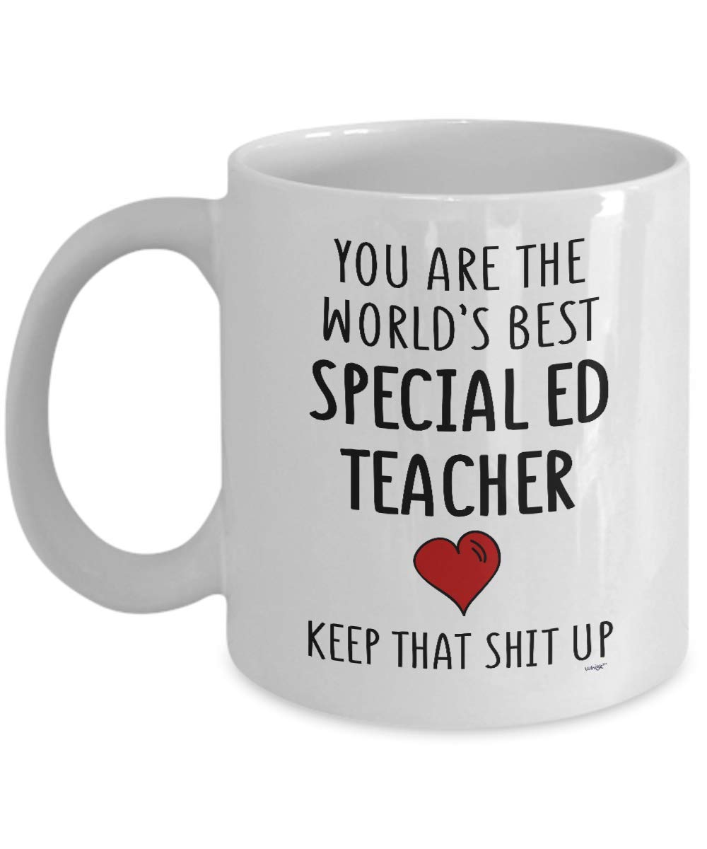 Funny Special Education Teacher Coffee Mug - Best Gift for Special Ed Teachers Men & Women on Birthday Christmas - Inspirational Quote 