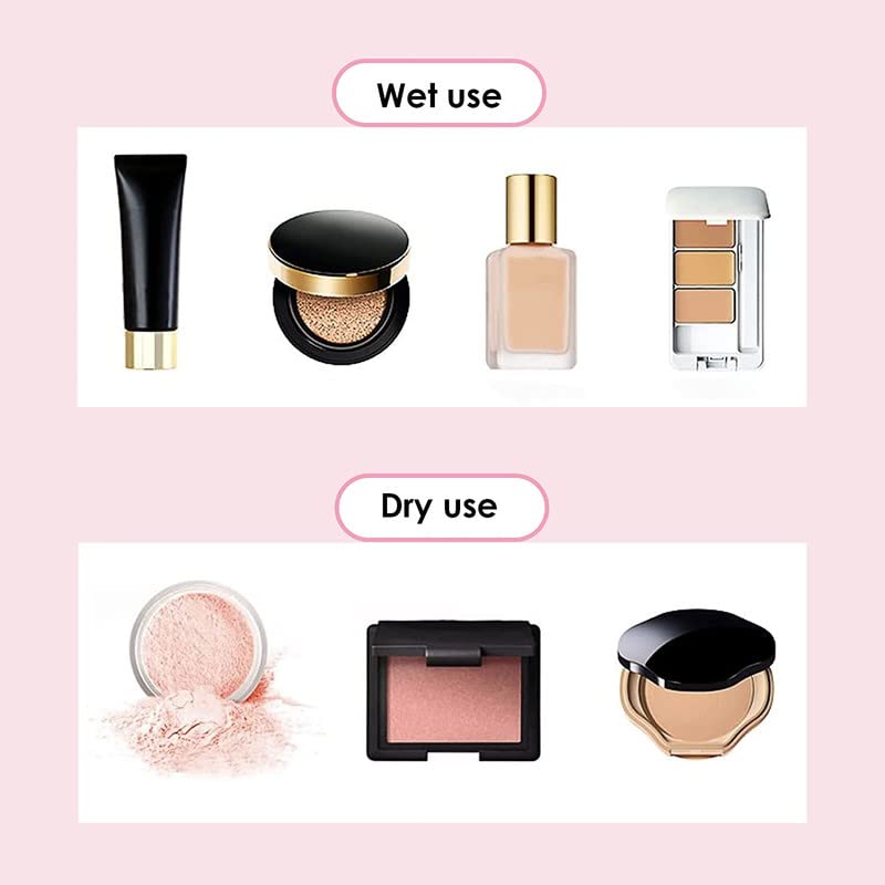 FAMEZA 4-Piece Makeup Sponge Set with Travel Case - Premium Beauty Blender for Liquid Foundation, Powder, Cream & Concealer (Wet/Dry Use) - Perfect for Professional Makeup Application & On-The-Go Touch Ups (Pink Series)