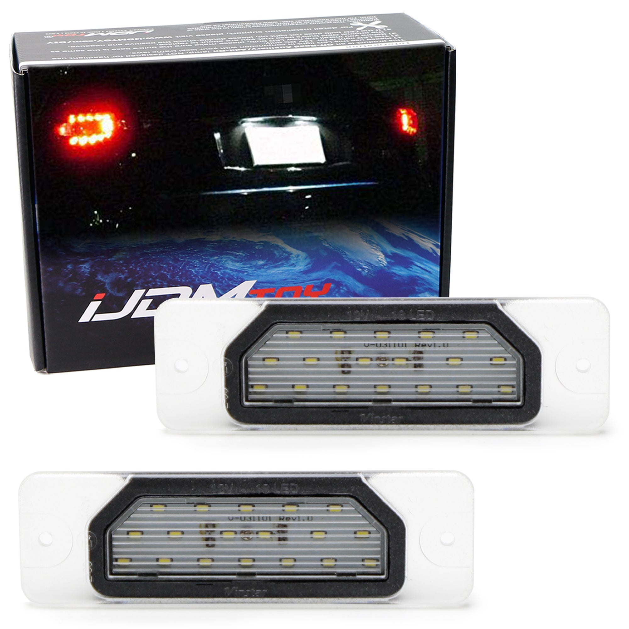Direct Fit White LED License Plate Light Lamps for Infiniti FX Q I M & Nissan Vehicles - Bright, Durable & Easy Installation for Nighttime Visibility & Enhanced Style