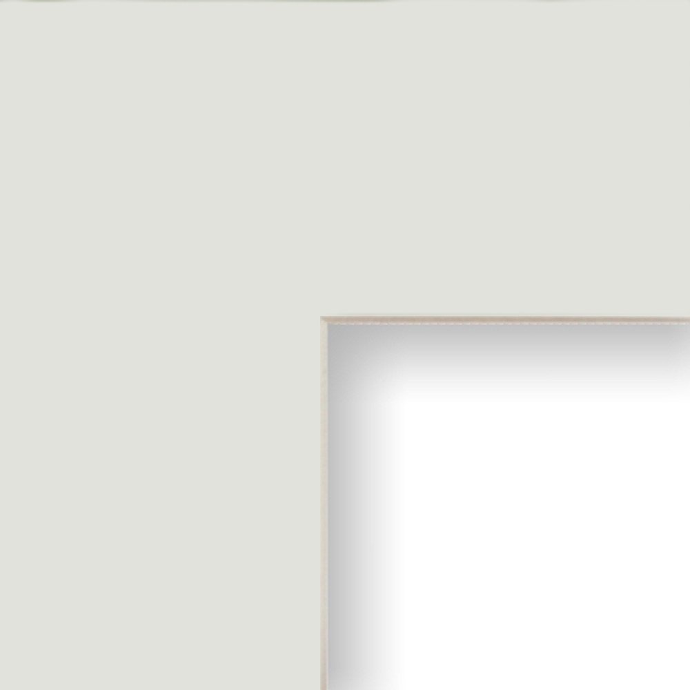 Craig Frames B130 12x16-Inch Picture Frame Mat with Single 8x12-Inch Opening - Silver Mist & Cream Core Mat Board for Photos, Artwork & Home Decor