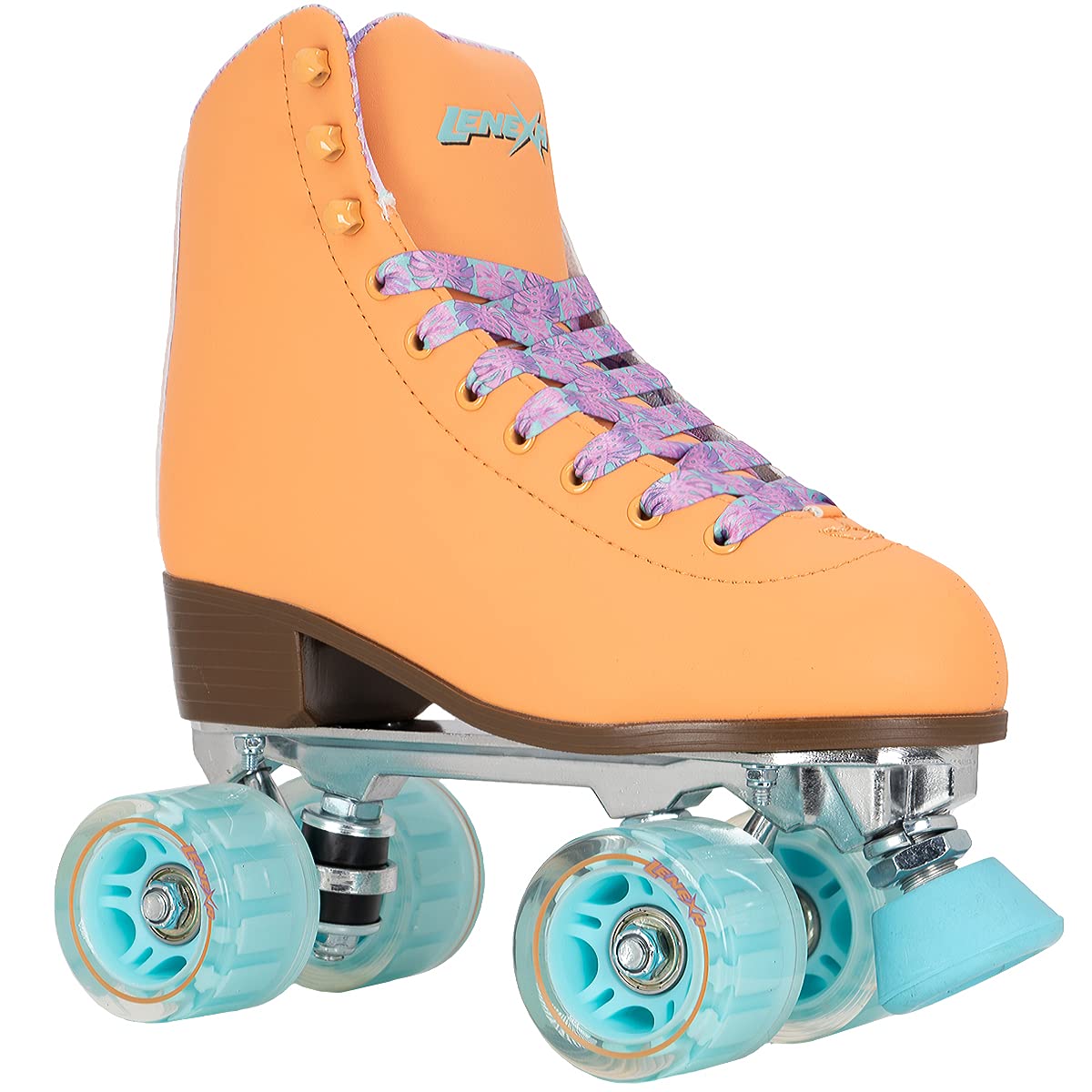 Lenexa Savanna Roller Skates for Kids & Women - Adjustable Quad Roller Skates for Girls & Adults - Perfect for Indoor & Outdoor Skating, Rinks, Parks & Birthday Parties