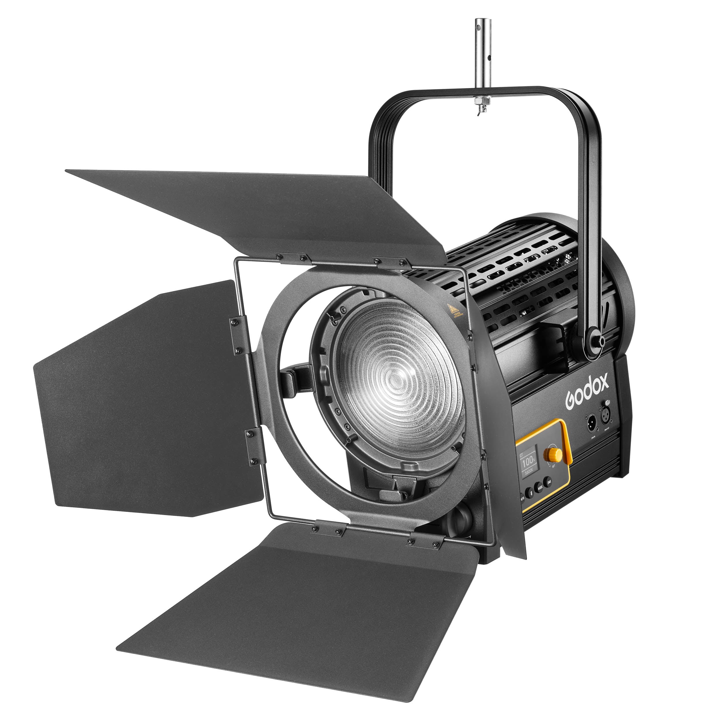 F7 120Bi Dual Color LED Fresnel Light - Professional Broadcast Studio Lighting Kit with Overhead Mount | Perfect for Film Production, Photography & Live Streaming