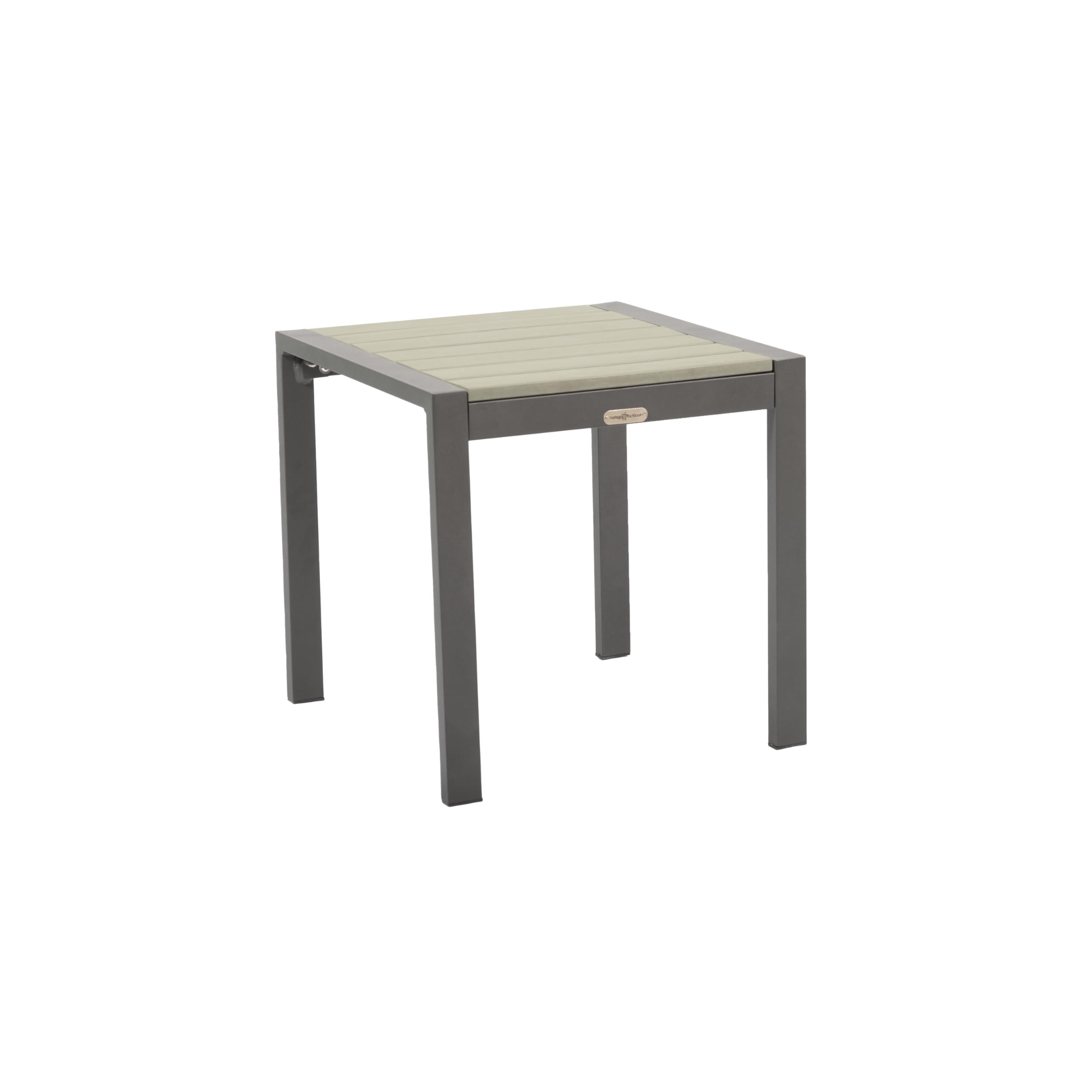 Tortuga Outdoor Lakeview Side Patio Table - Charcoal Finish | Durable Outdoor Side Table for Pool, Deck, Garden & Patio Furniture