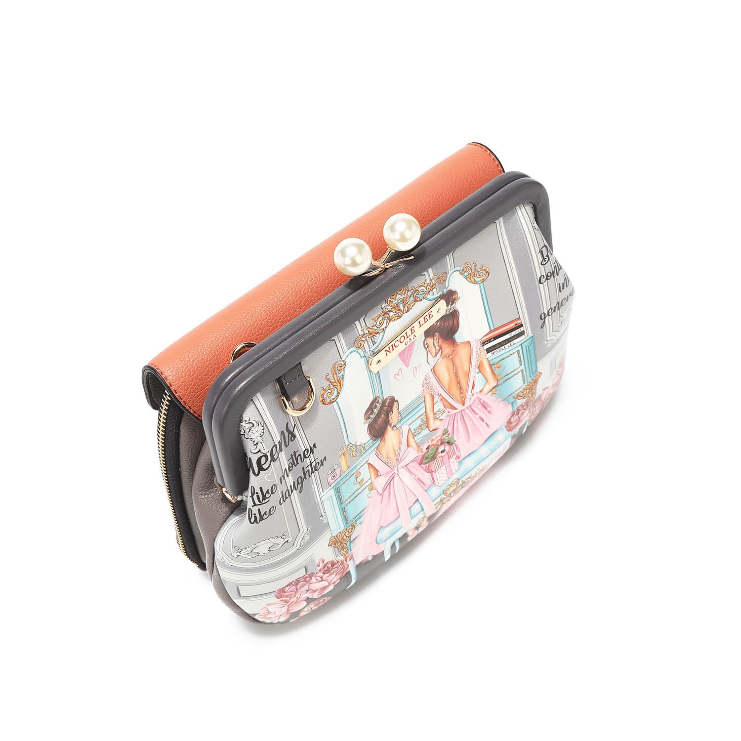 KISS LOCK MESSENGER CROSSBODY BAG - Stylish Leather Shoulder Purse for Women | Perfect for Work, Travel & Everyday Use