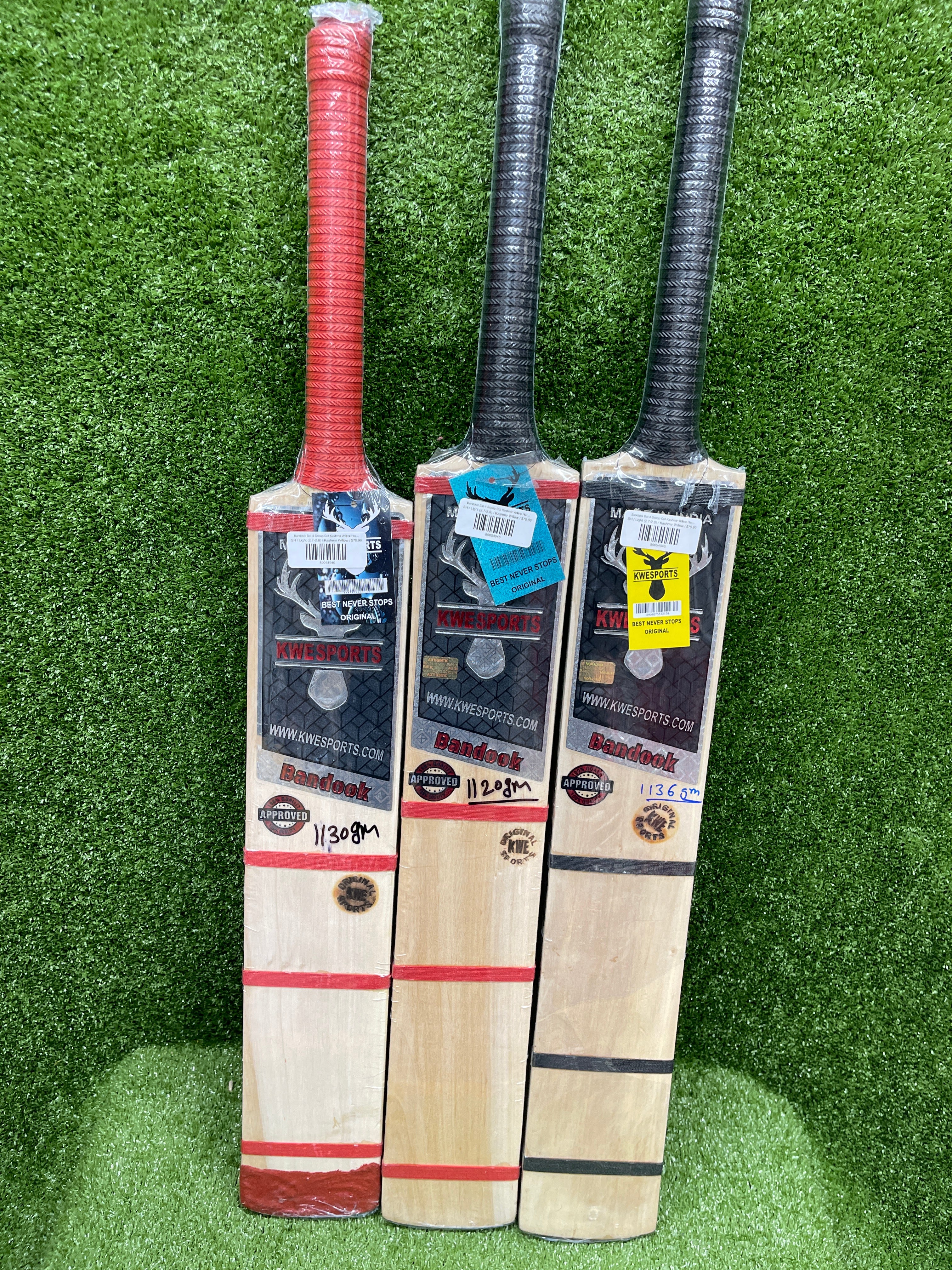 Premium Kashmir Willow Hard Tennis Bat - Bandook Player Edition Scoop Cut for Power & Control | Perfect for Competitive Matches & Training Sessions