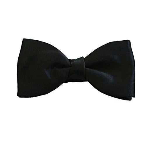 Elegant Black Bow Tie for Men - Classic Formal Accessory for Weddings, Prom & Tuxedo Outfits