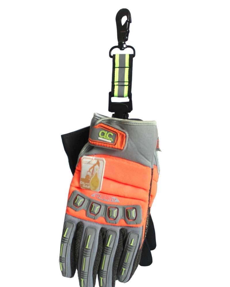 Firefighter Glove Clips Strap - Heavy Duty Glove Holder with Swivel Snap Hook for Firefighters & First Responders | Secure Glove Storage for Emergency Situations & Work Safety