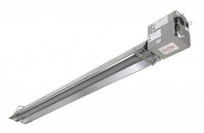 200K BTU 50' Straight Tube Positive Pressure Natural Gas Single Stage Heater for Warehouse, Garage & Workshop Heating