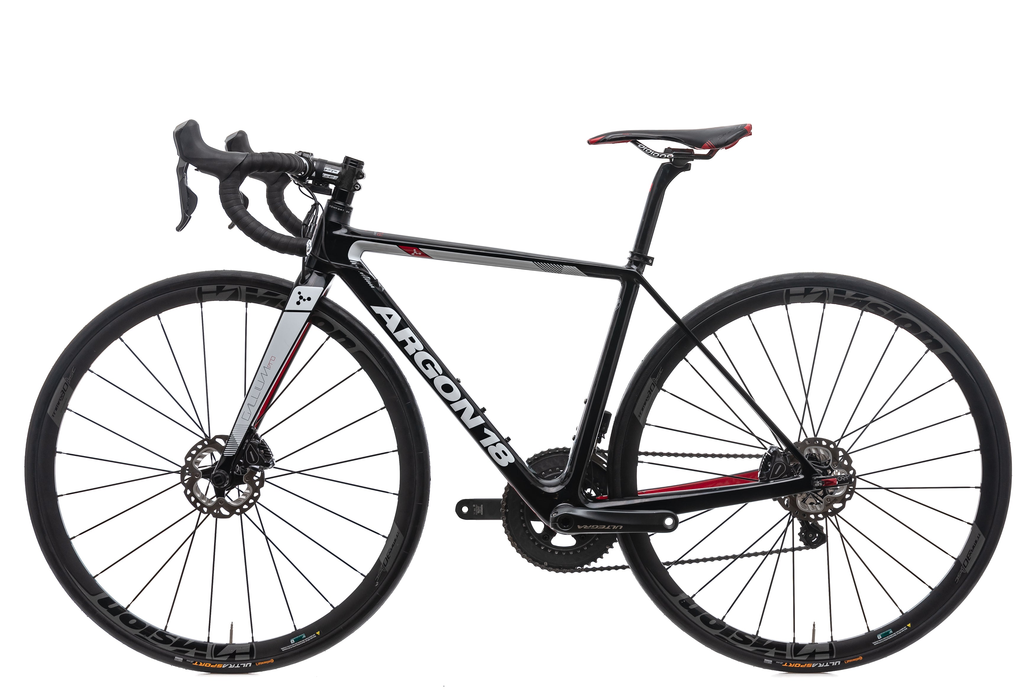 Argon 18 Gallium Pro Disc Road Bike - Lightweight Carbon Frame, Shimano Ultegra Groupset, X-Small Size (2017 Model) | Perfect for Racing, Endurance Rides & Long-Distance Cycling