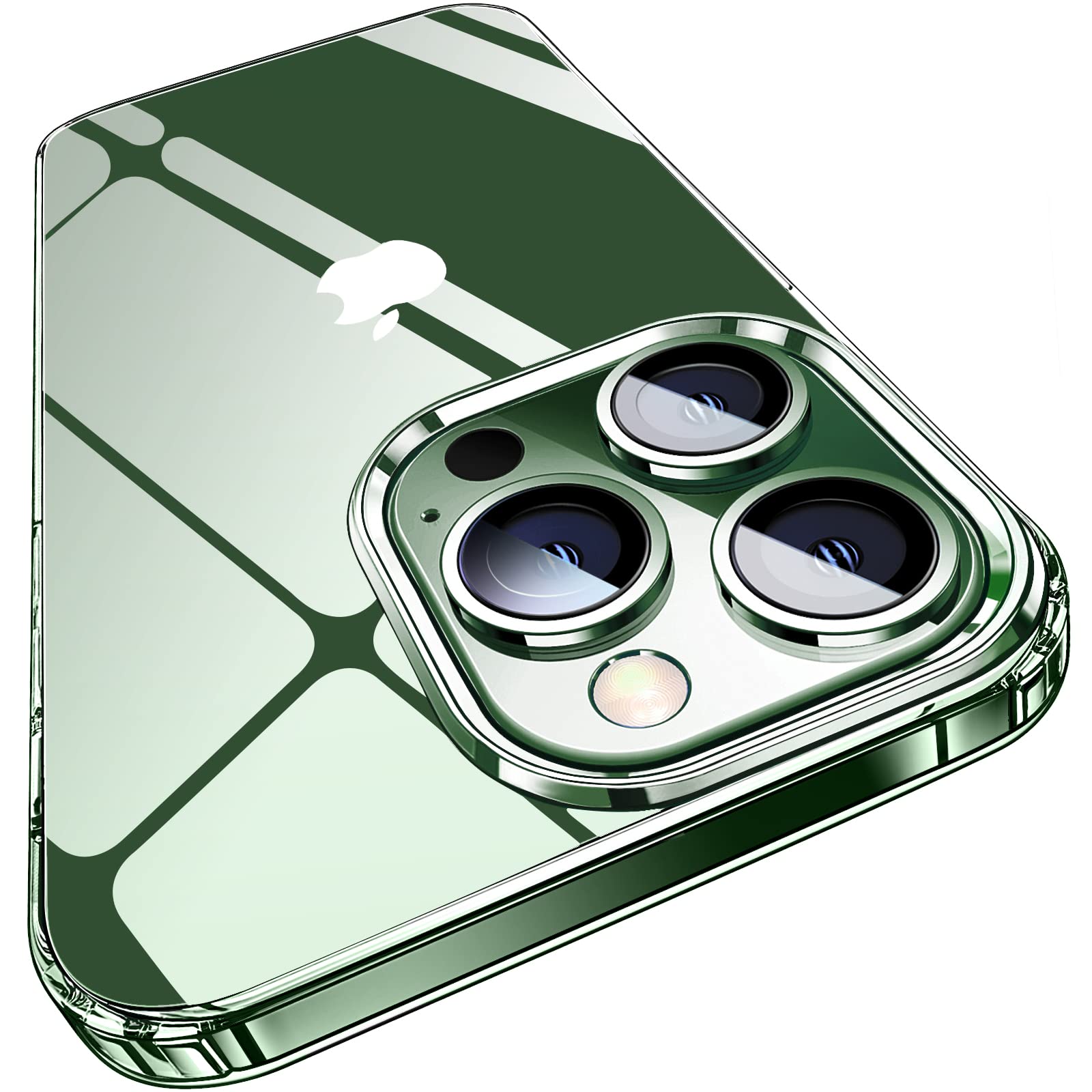 Elando Crystal Clear iPhone 13 Pro Case - Military Grade Drop Protection, Shockproof & Non-Yellowing Slim Thin Phone Cover for 6.1 Inch - Perfect for Everyday Use, Travel & Outdoor Activities