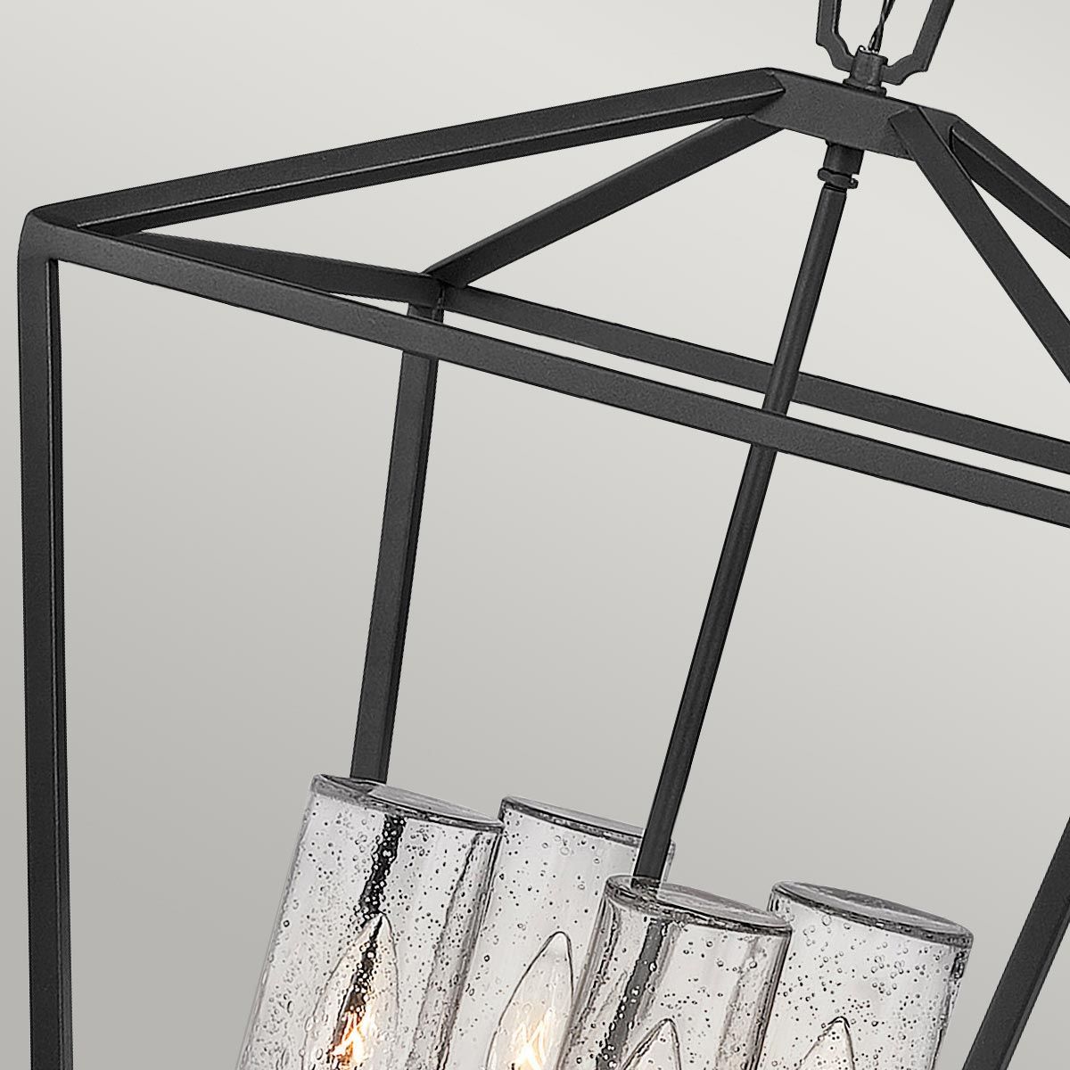 Alford Place 4-Light Outdoor Pendant Light Fixture - Museum Black Finish, IP44 Rated, E14 Socket - Perfect for Patio, Porch, and Garden Lighting
