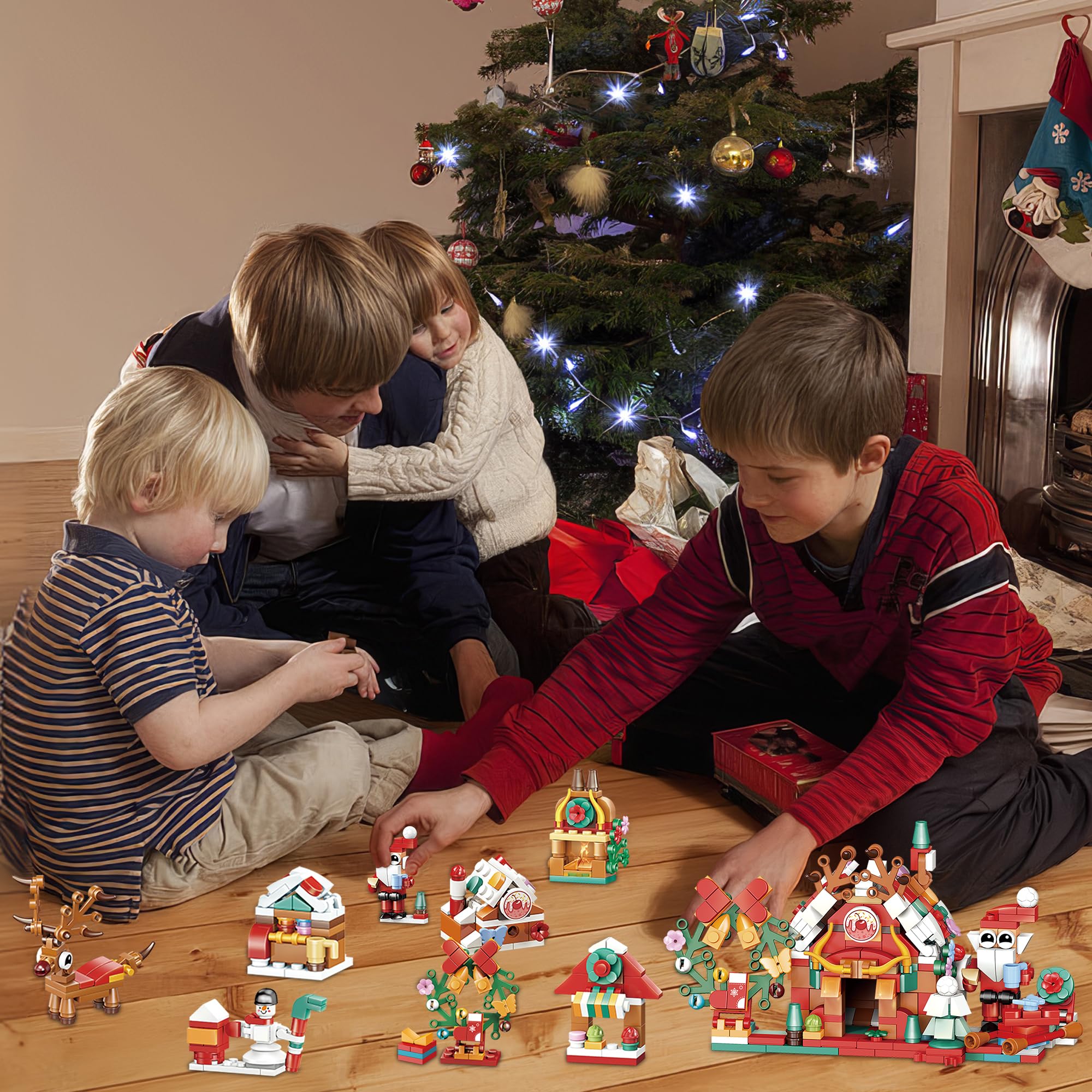 2024 Advent Calendar with 24 Days of Building Blocks - 12-in-1 Surprise Models for Kids & Adults | Christmas Countdown, STEM Learning Toy, Holiday Gift Idea