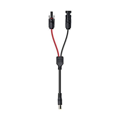 XTAR 14AWG 1ft Solar Connector to DC8mm Adapter Cable - Compatible with Solar Generators & Portable Power Stations (Yeti, Jackery) - Perfect for Off-Grid Camping & Emergency Backup Power