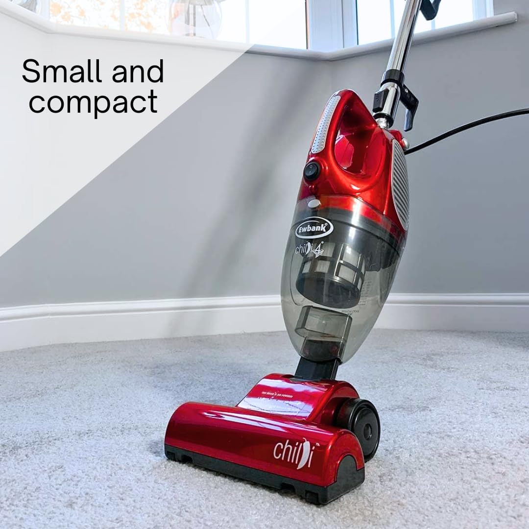 Ewbank Chilli 4 Powerful 1000W Vacuum Cleaner - Upright & Handheld Combo with 22ft Cord - Lightweight Compact Design for Home & Car Cleaning