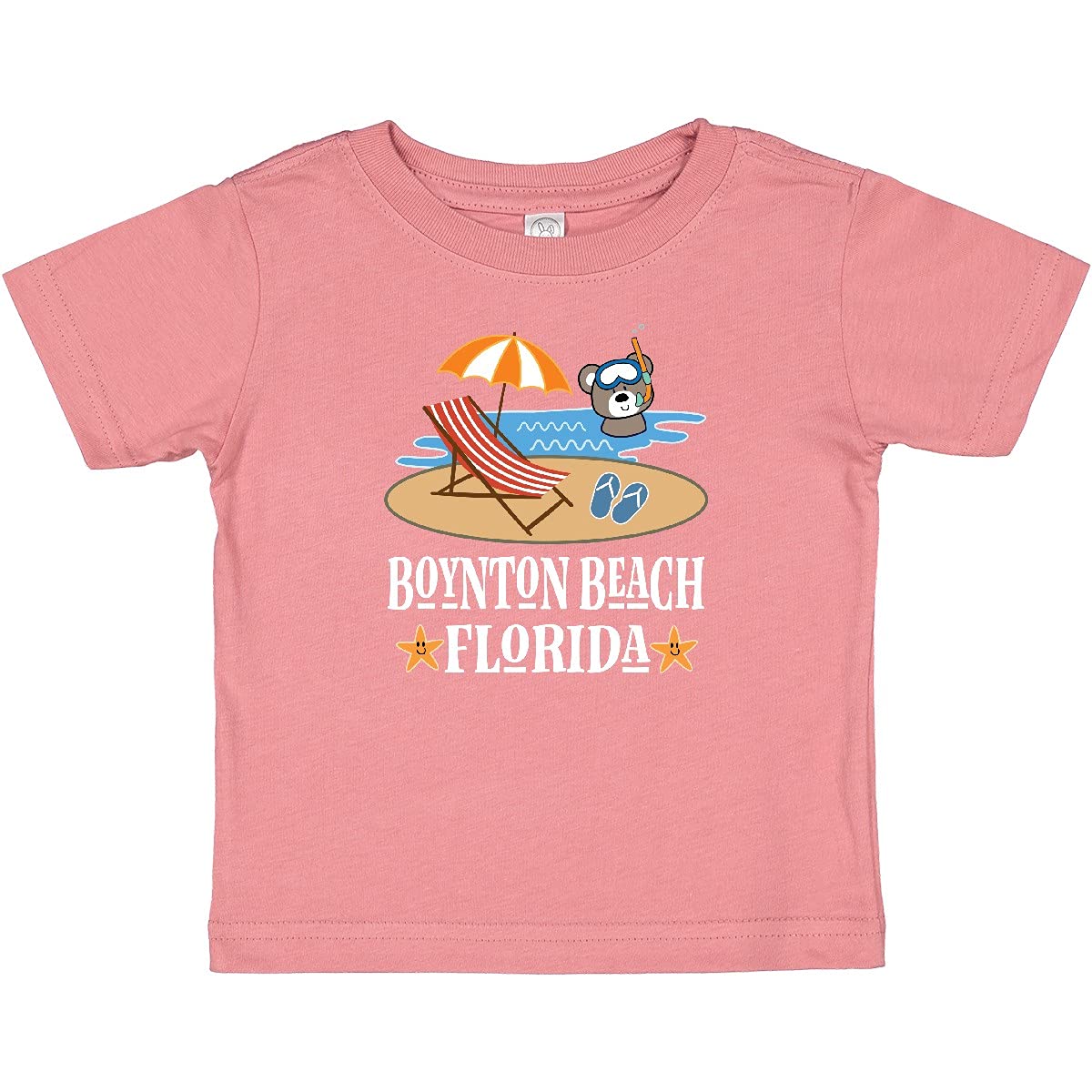 Inktastic Boynton Beach Florida Vacation Baby T-Shirt - Cute Florida Souvenir Gift for Infants & Toddlers - Perfect for Beach Trips, Family Photos & Vacation Memories