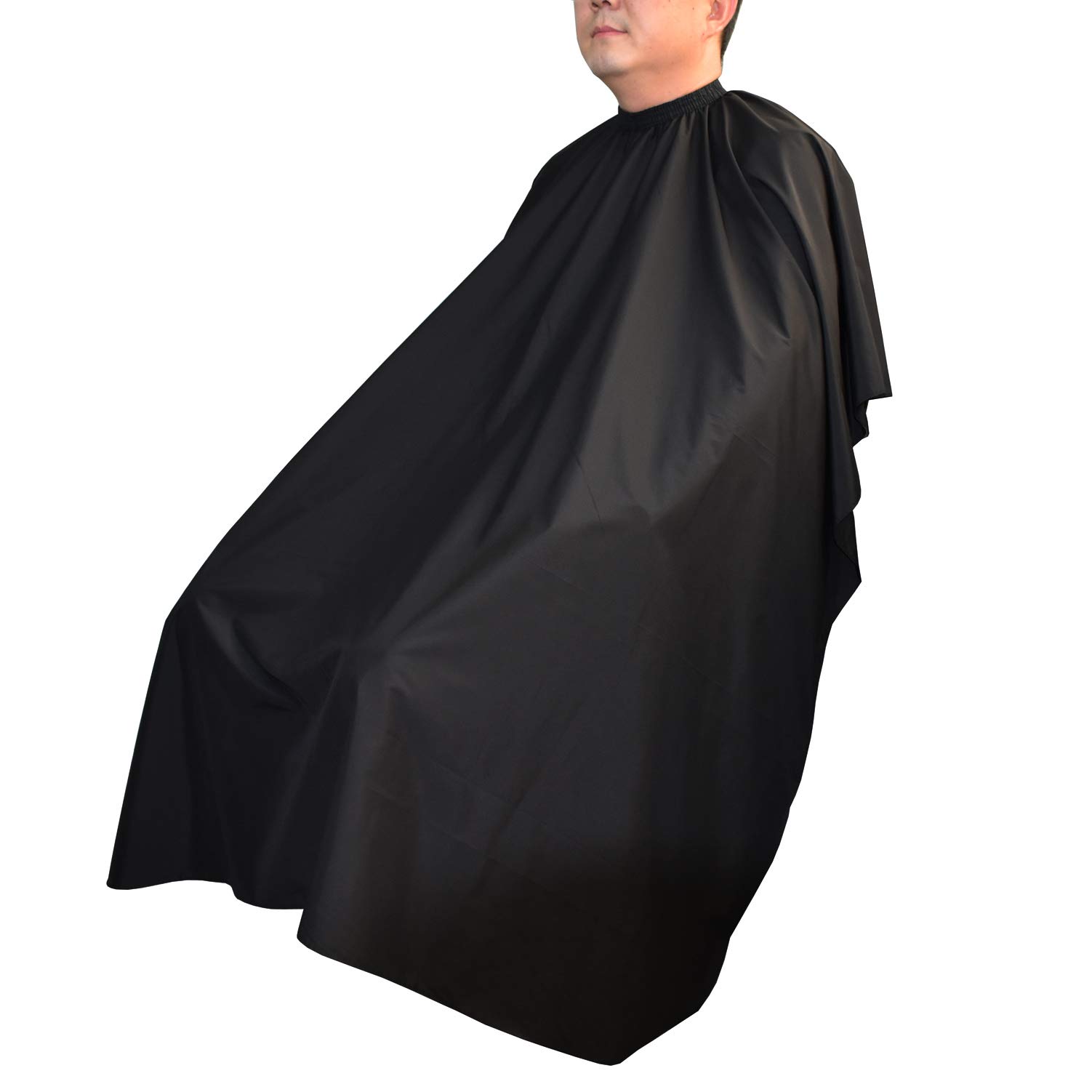 Waterproof Nylon Barber Apron for Hair Cutting & Styling - Professional Salon Apron for Men & Women (Black) - Ideal for Hairdressers, Barbers & Home Haircuts